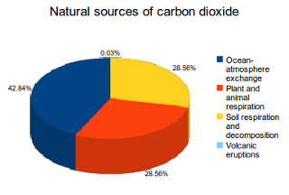 The Earth's oceans, soil, plants, animals and volcanoes are all natural sources of carbon dioxide emissions.