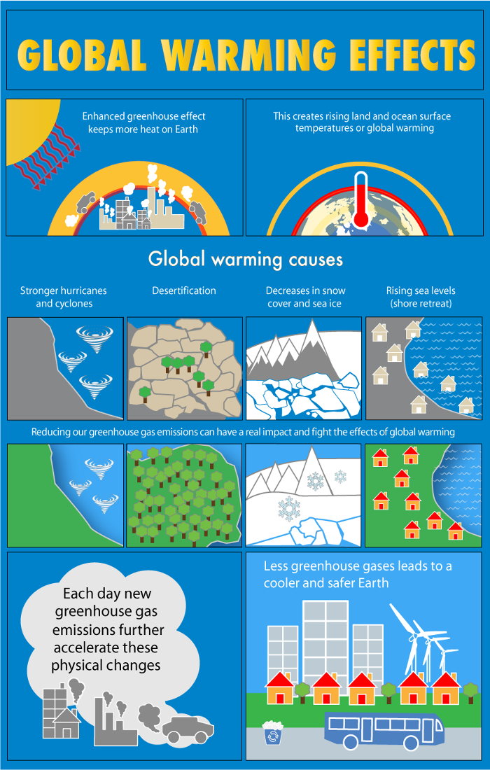 what are the effects of global warming in points